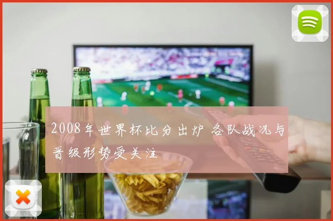 2008年世界杯比分出炉 各队战况与晋级形势受关注